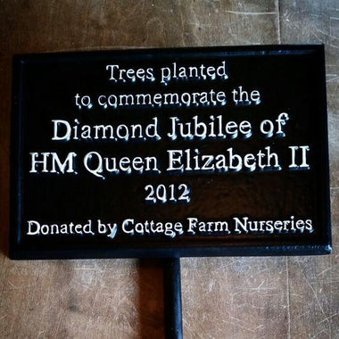 Commemorative Tree Planter Plaque-Cast Aluminium Commemorative Plaques-Signcast