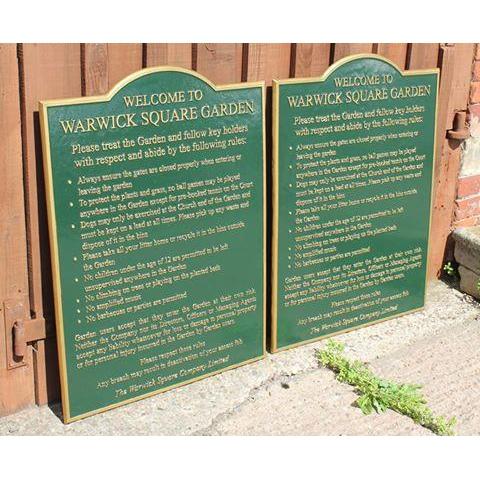 Cast Aluminium Informational Garden Signs-Historical Information Plaques-Signcast