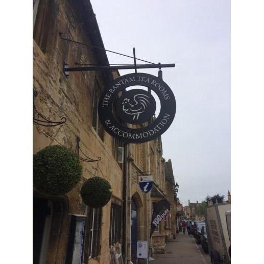 Double Sided Hanging Tea Rooms Sign-Business Signs-Signcast