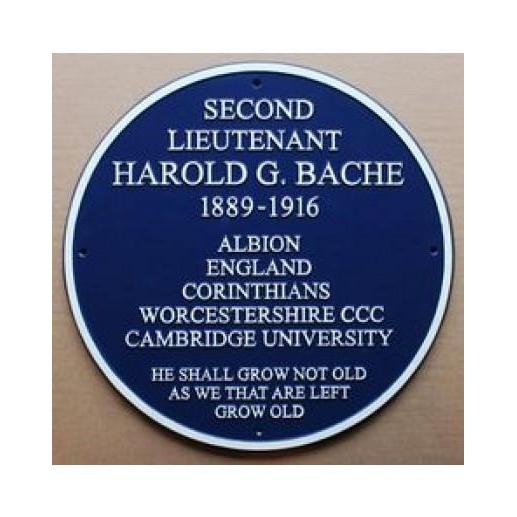 Harold G Bach Cast Round Blue Plaque 400mm-Blue Plaques-Signcast