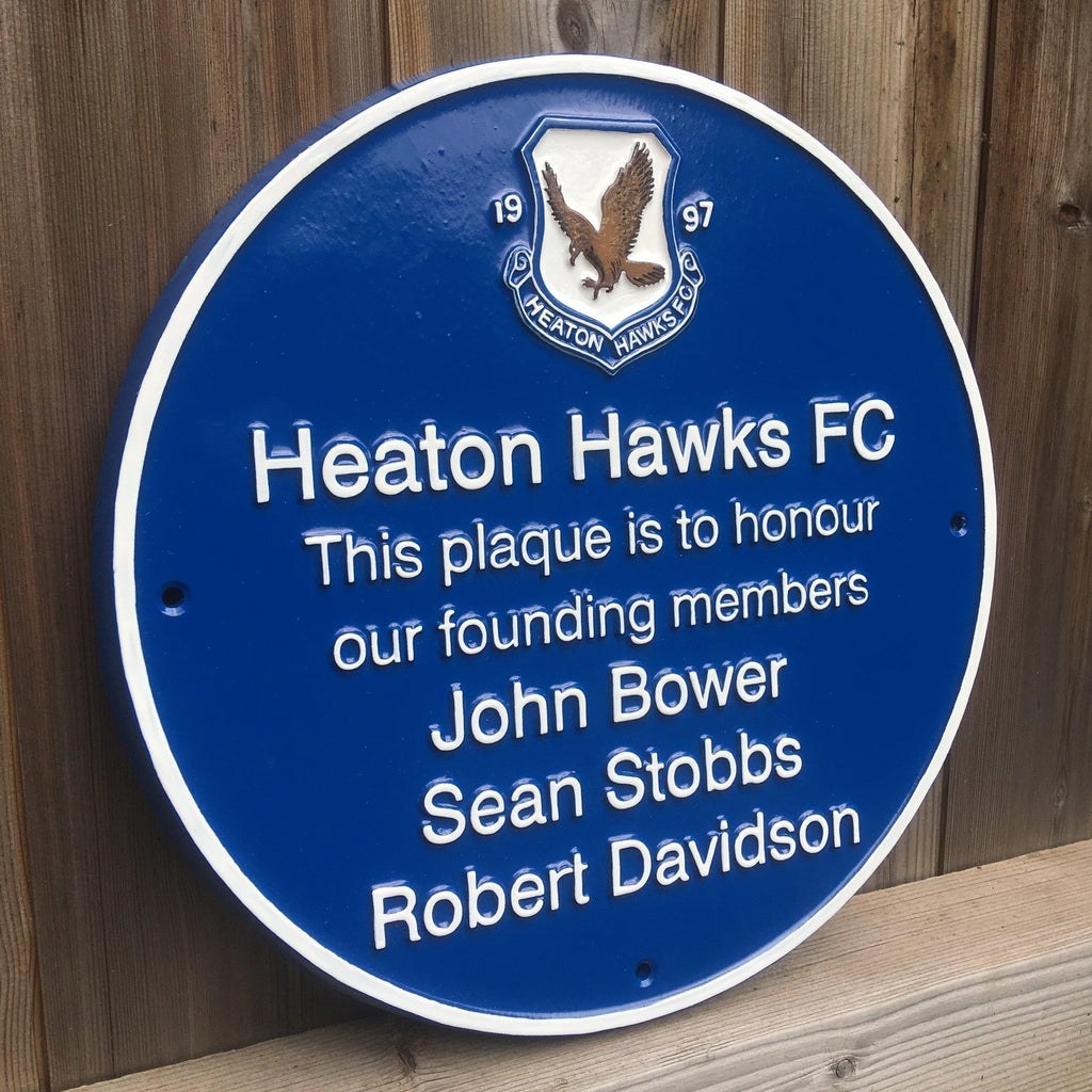 Heaton Hawkes Blue Plaque-Blue Plaques-Signcast
