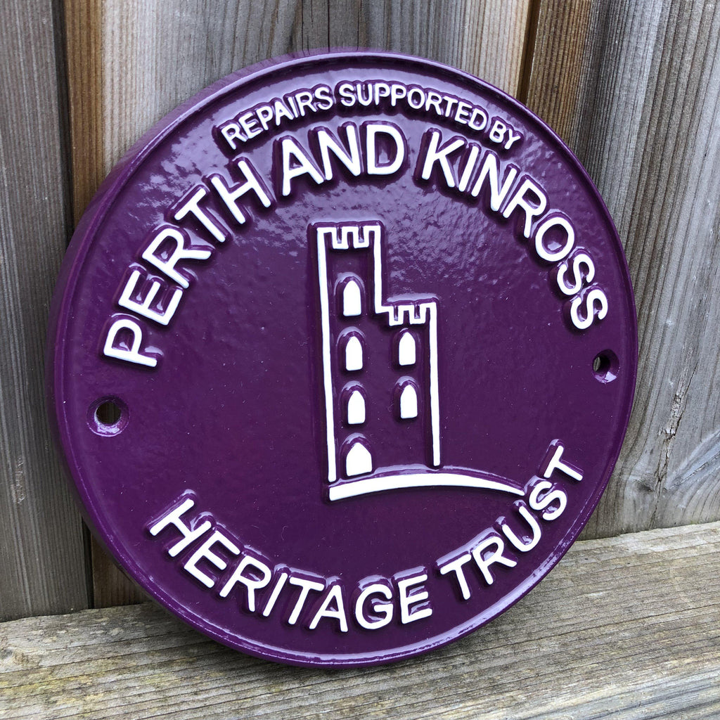 Perth And Kinross Heritage Visitor Plaque-Historical Information Plaques-Signcast