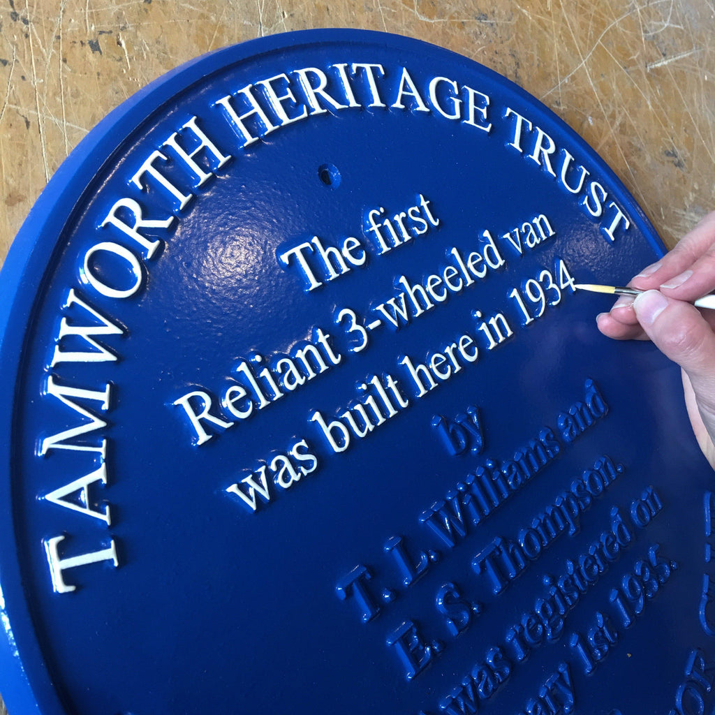Tamworth Heritage Trust Blue Plaque-Blue Plaques-Signcast